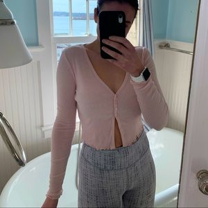 Glassons baby pink long sleeve top